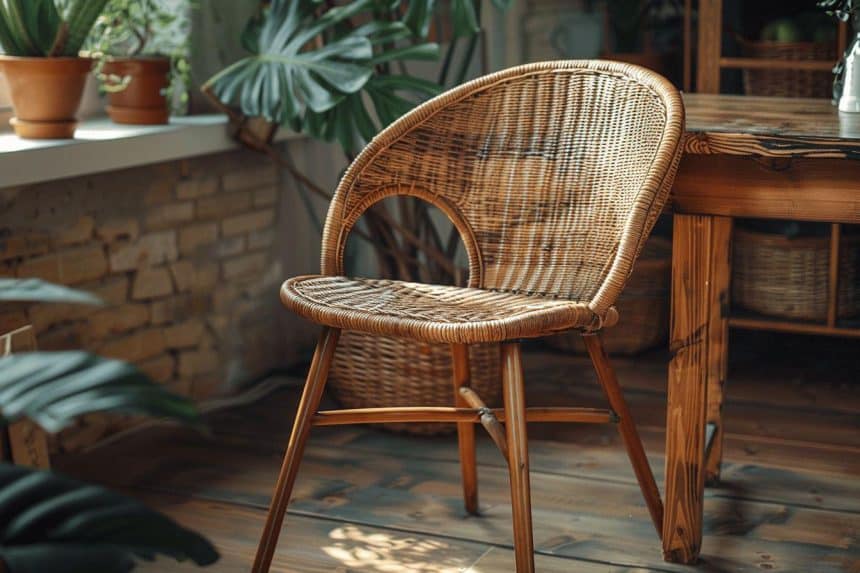 Où acheter une chaise de salle a manger en osier ?